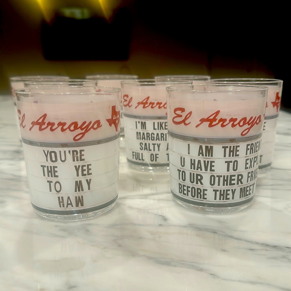 8 El Arroyo Acrylic Cups